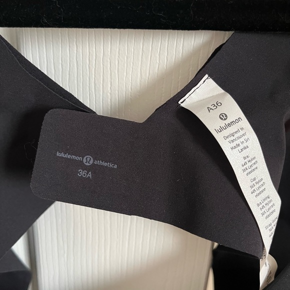 NWOT Lululemon Like Nothing Bra - Size 36A Black - Picture 4 of 4
